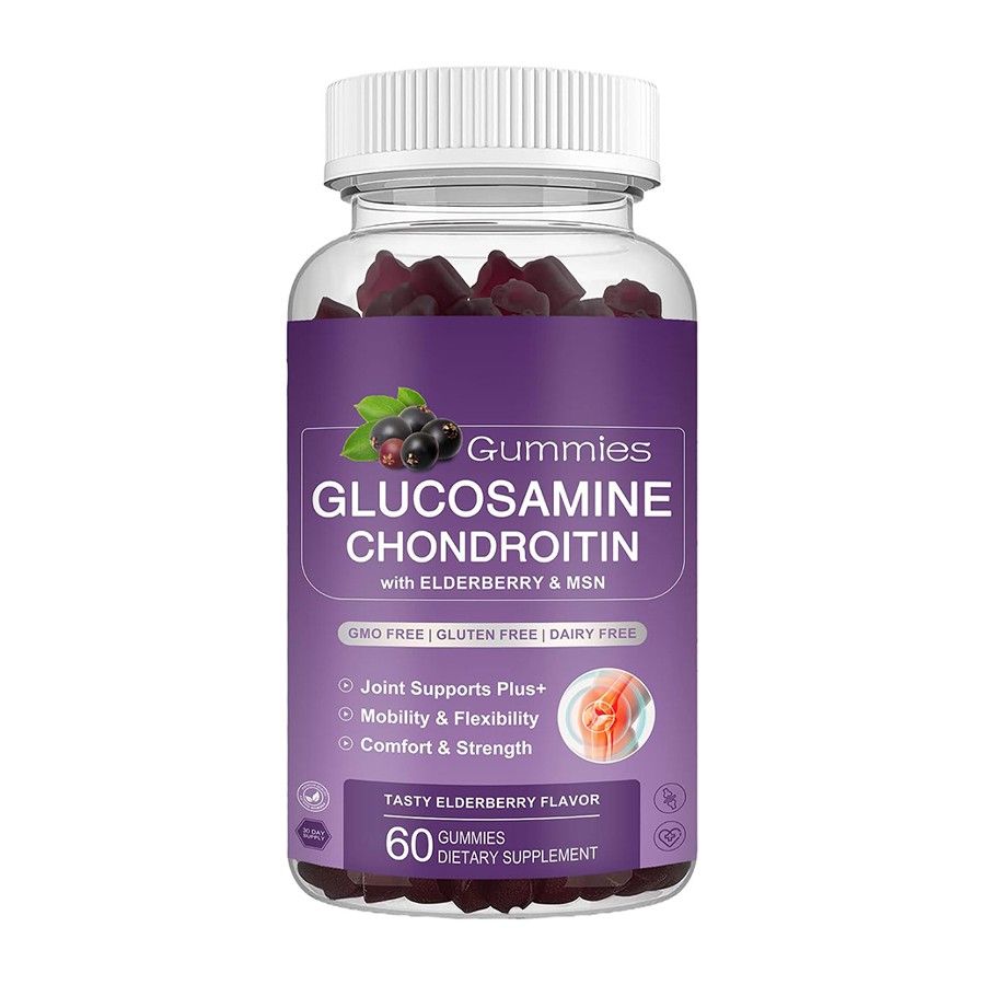 Gumnies Glucosamine Chondroitin με Elderberry MSM Προηγμένη κοινή υποστήριξη για ενεργό τρόπο ζωής