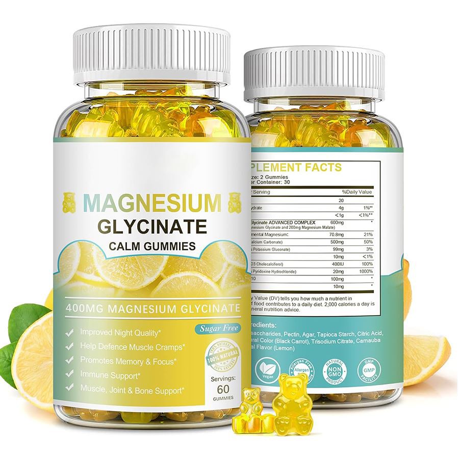 Η καταπραϋντική υποστήριξη του Glycinate Glycinies Gummies Nature για τον ύπνο, τη ζωτικότητα χαλάρωσης