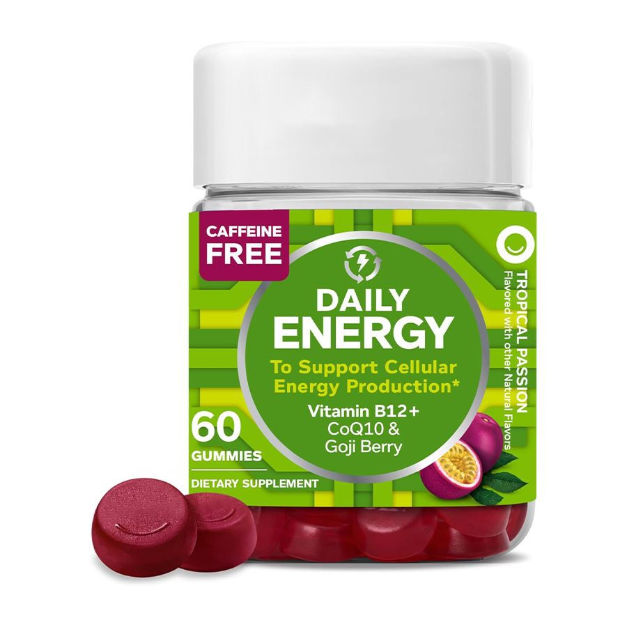 Olly Daily Energy Gummies τροφοδοτείτε την ημέρα σας με φυσική κυτταρική ενέργεια