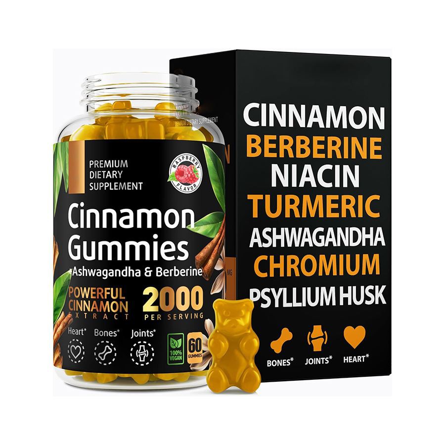 Premium Cinnamon Gummies Η υποστήριξη του σακχάρου στο αίμα της φύσης για ζωντανή διαβίωση
