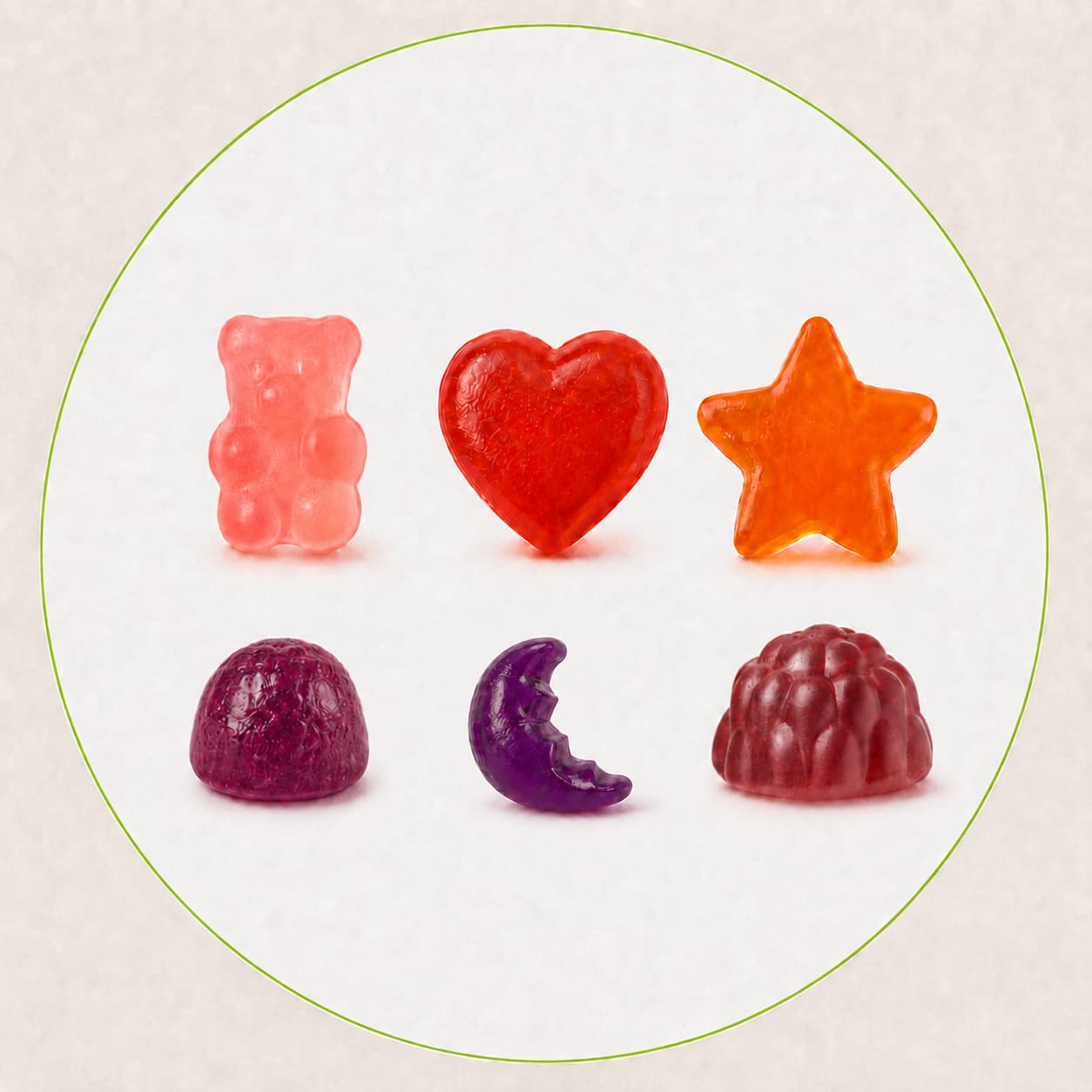 Gummy shapes