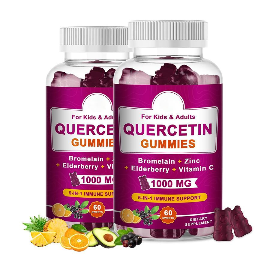 Gummies quercetin 5 σε 1 ανοσοποιητικό μάσημα υποστήριξης για παιδιά ενήλικες
