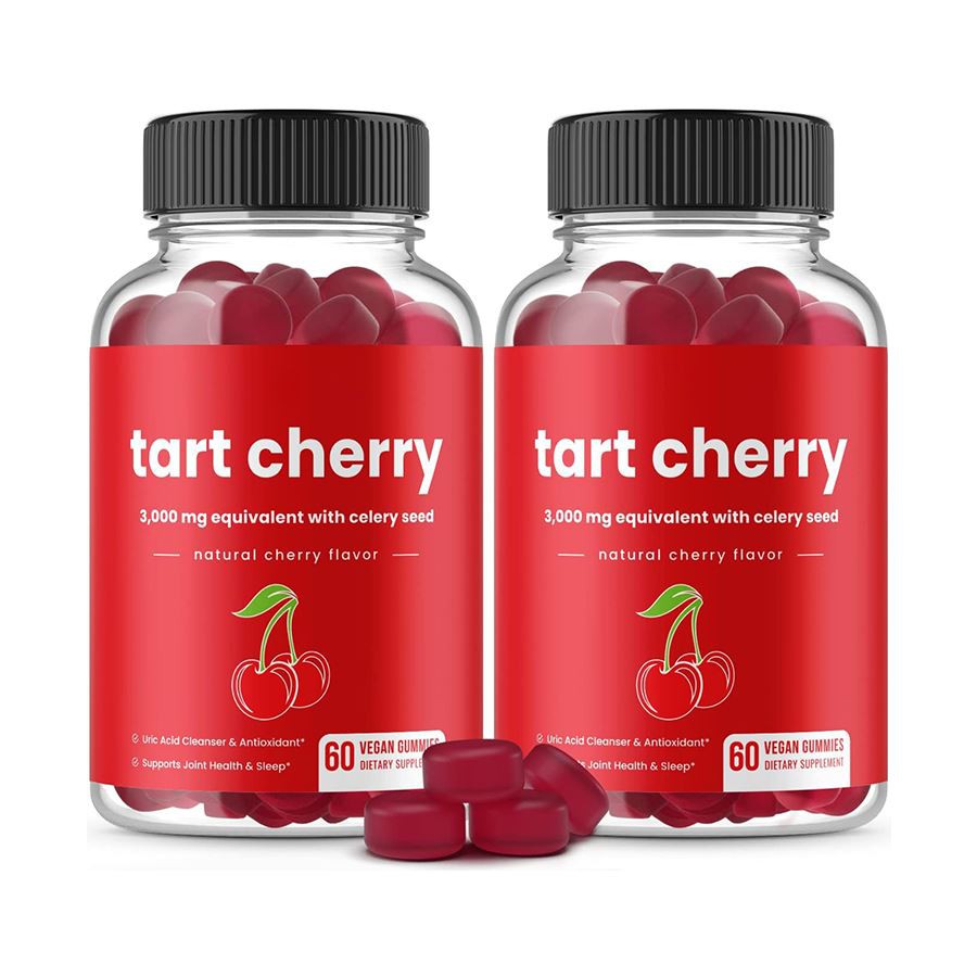 Tart Cherry & Celery Seed Vegan Gummies Φυσική υποστήριξη για την αντιοξειδωτική άμυνα της υγείας του ουρικού οξέος και την καθημερινή ευεξία